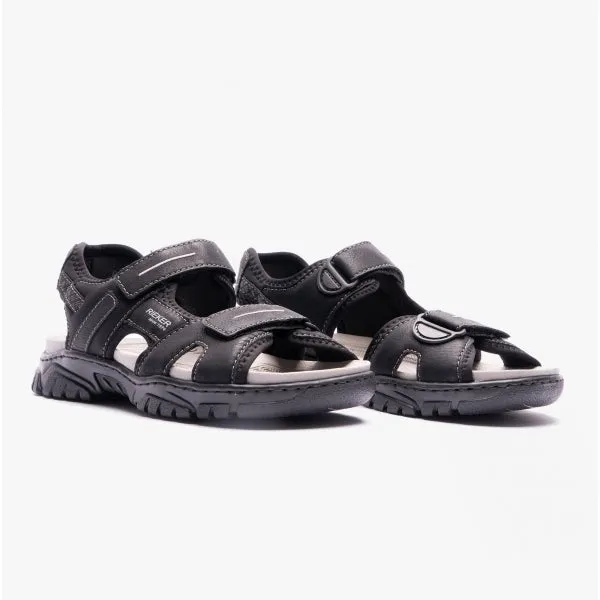 22750-00 Mens Adjustable Sandals Black