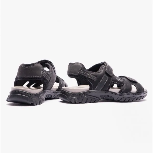 22750-00 Mens Adjustable Sandals Black