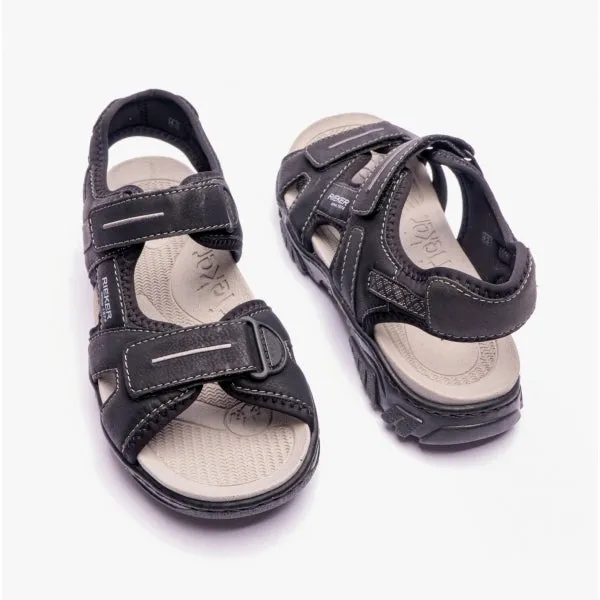 22750-00 Mens Adjustable Sandals Black