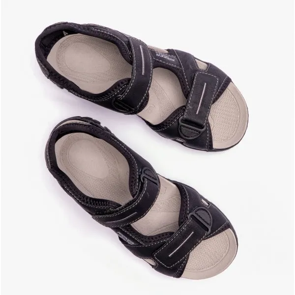 22750-00 Mens Adjustable Sandals Black