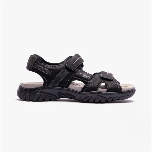 22750-00 Mens Adjustable Sandals Black