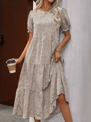 Adeline | Tiered Puff Sleeve Dress