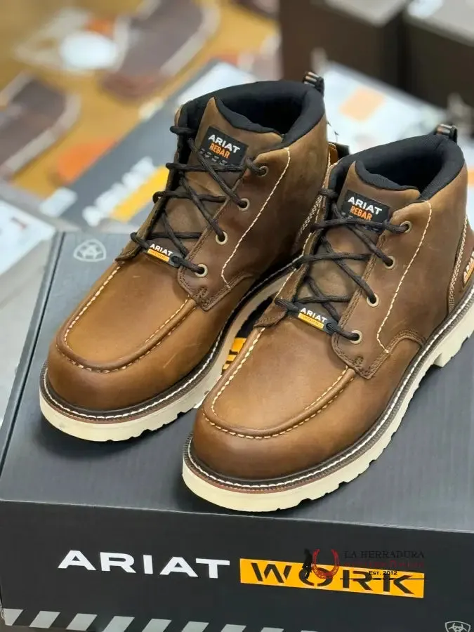 ARIAT REBAR WORK DISTRESSED BROWN