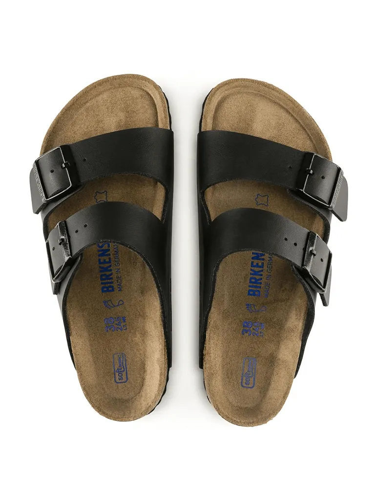 Birkenstock Arizona Soft Footbed Birko-Flor in Black