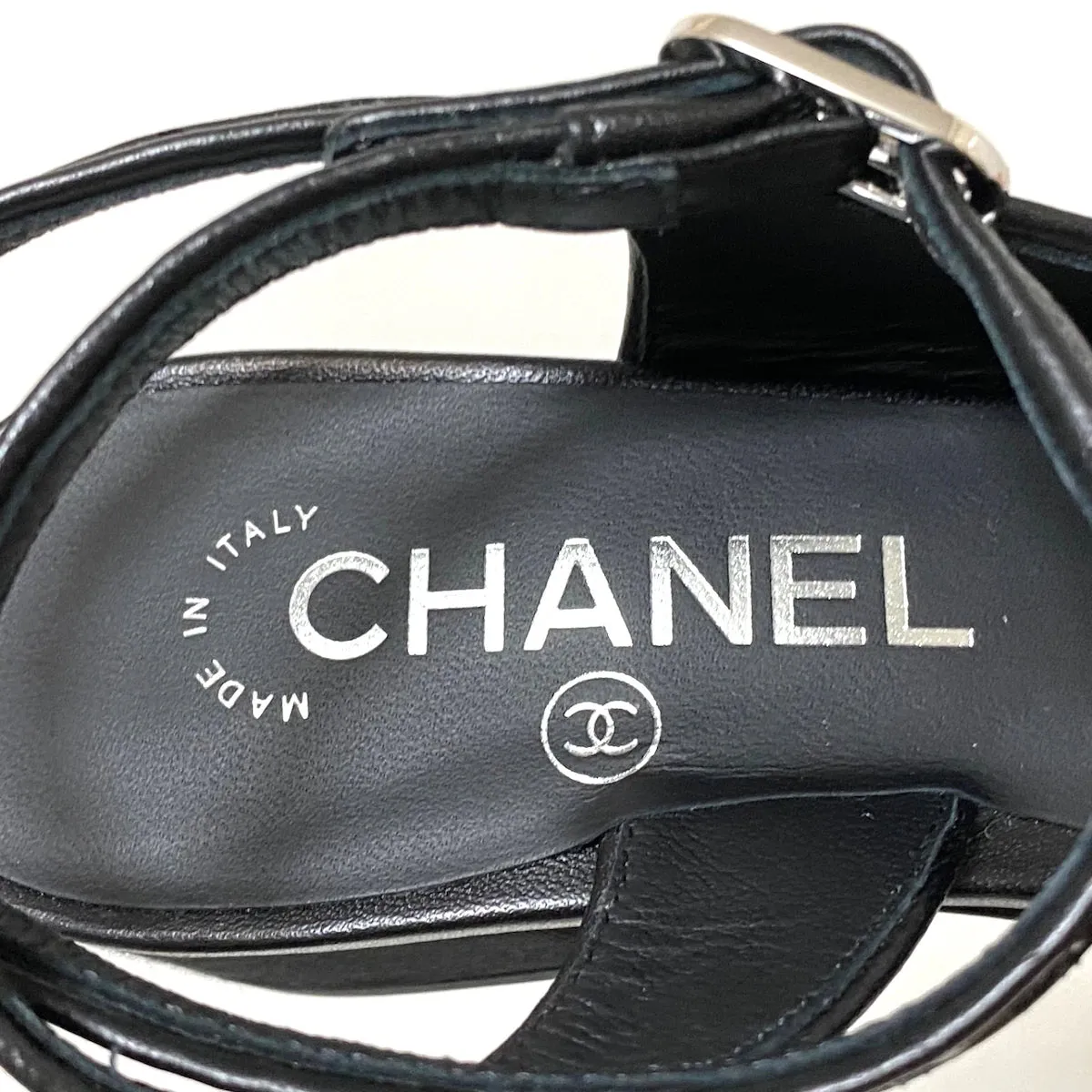 CHANEL SLINGBACK GLITTER, SIZE 36.5
