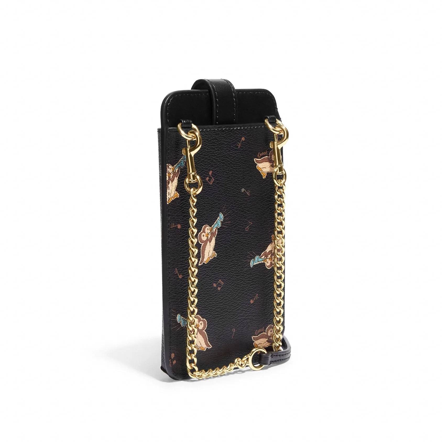 Coach Women's Phone Crossbody With Penguin Print