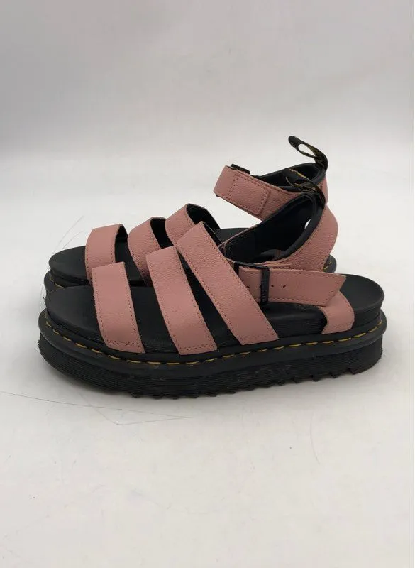 Dr. Martens Women's Blaire Pink Adjustable Strap Gladiator Sandals - Size 8