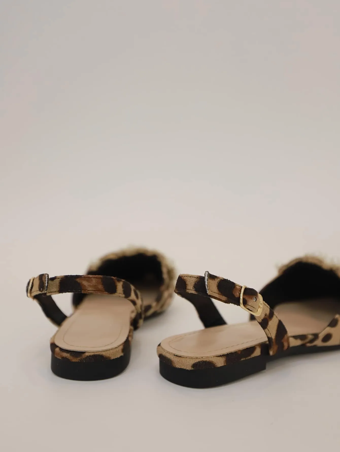Faux Pearl & Rhinestone Decor Slingback Flats