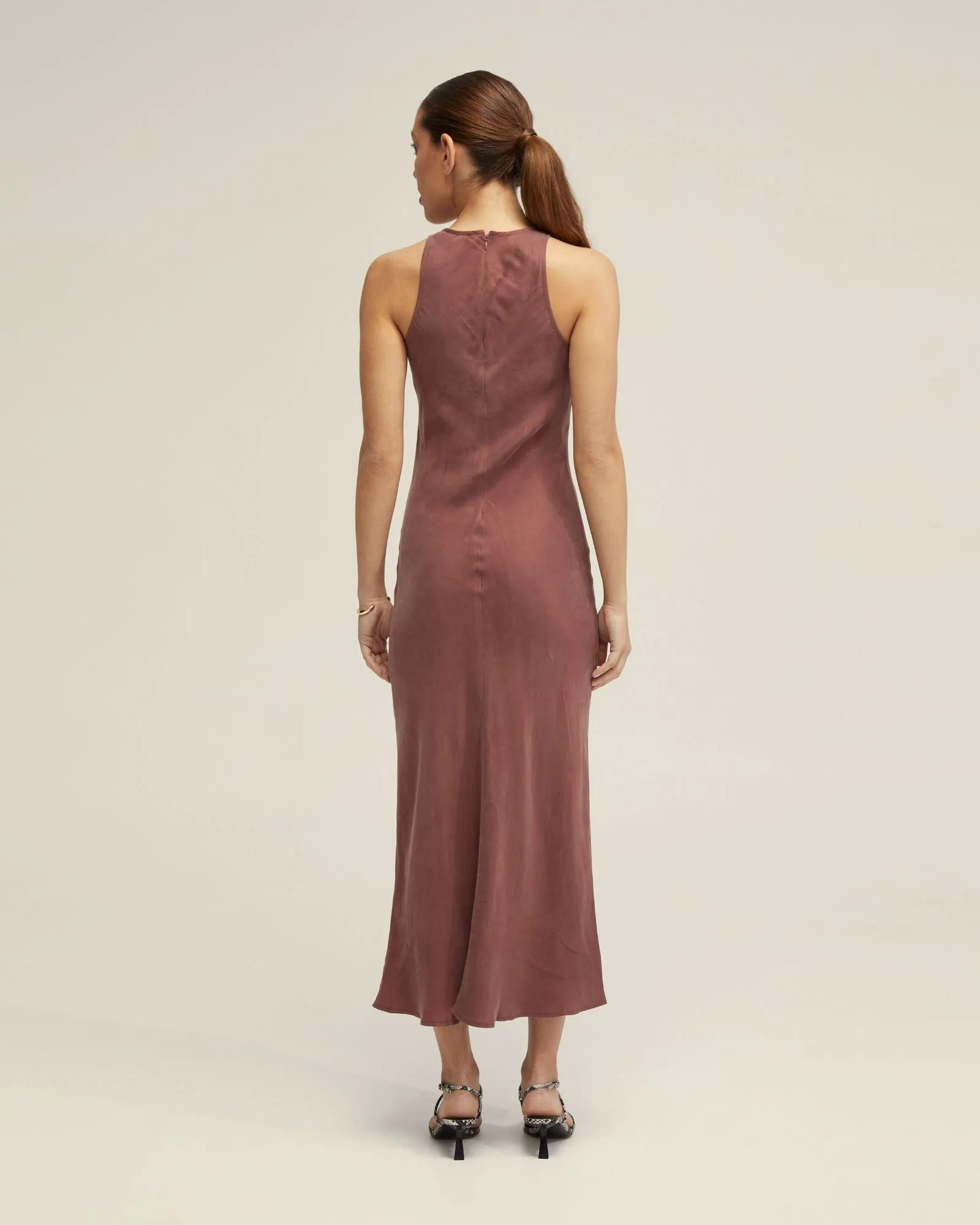 Fleur Cupro Midi Dress