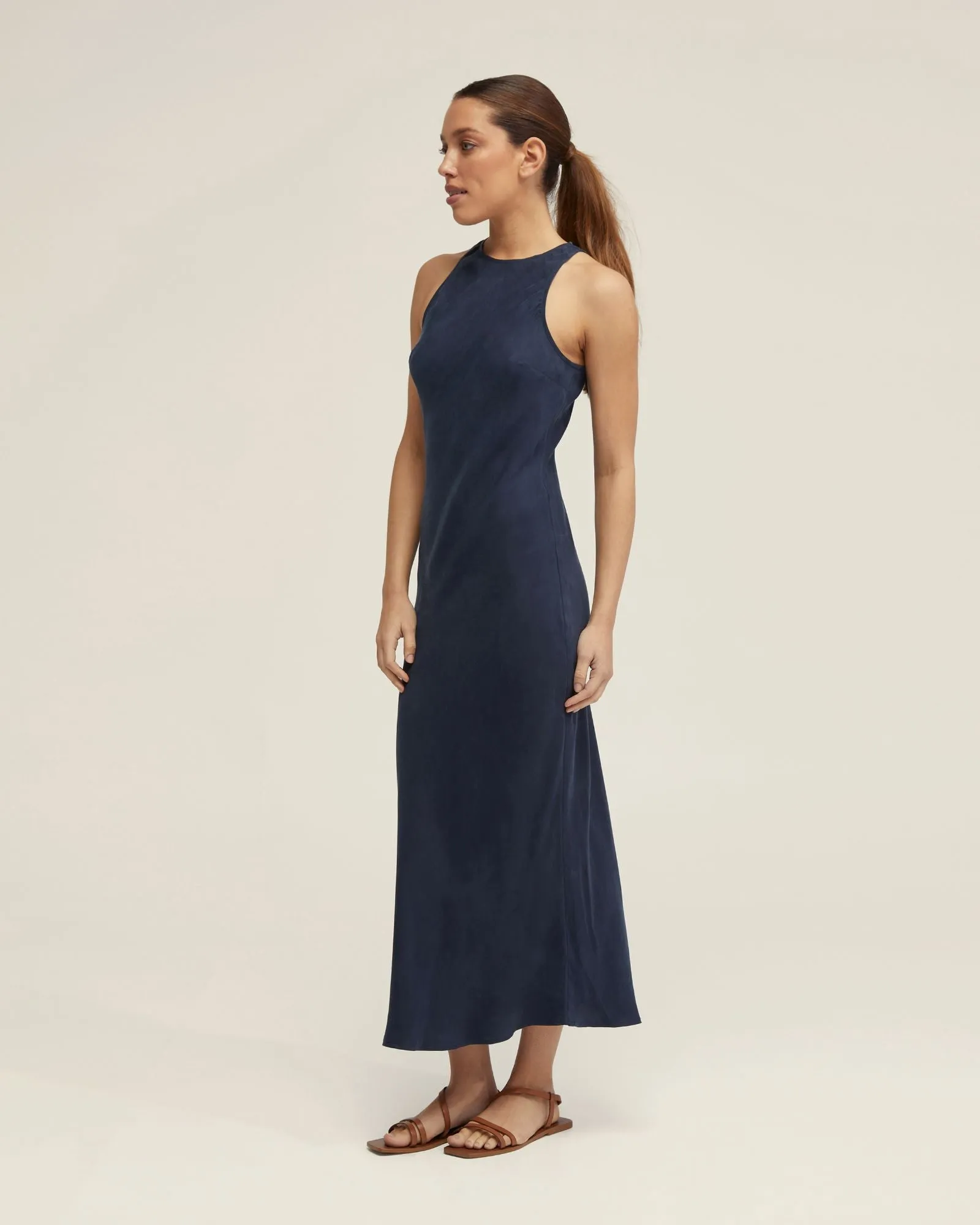Fleur Cupro Midi Dress