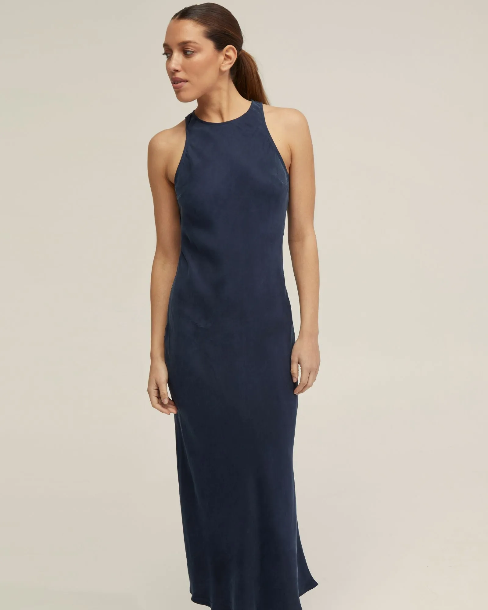 Fleur Cupro Midi Dress