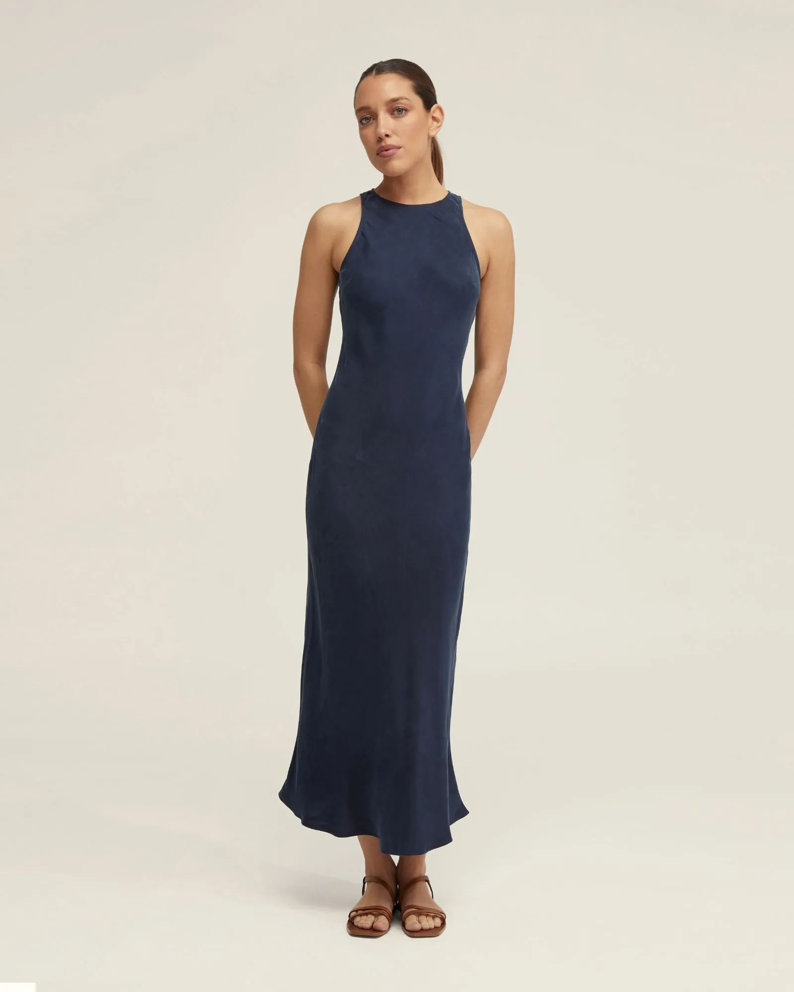 Fleur Cupro Midi Dress