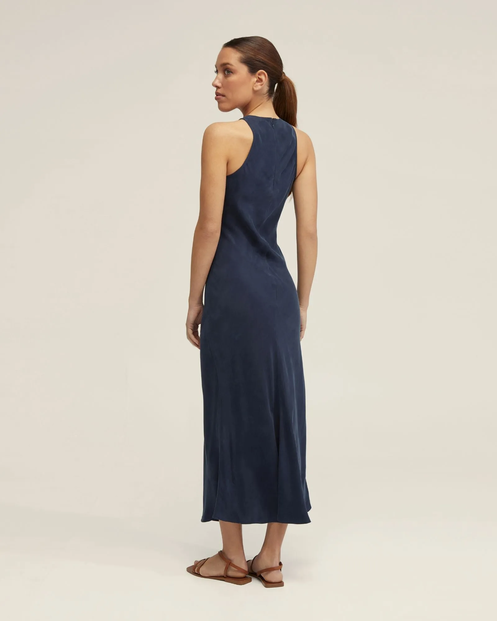Fleur Cupro Midi Dress