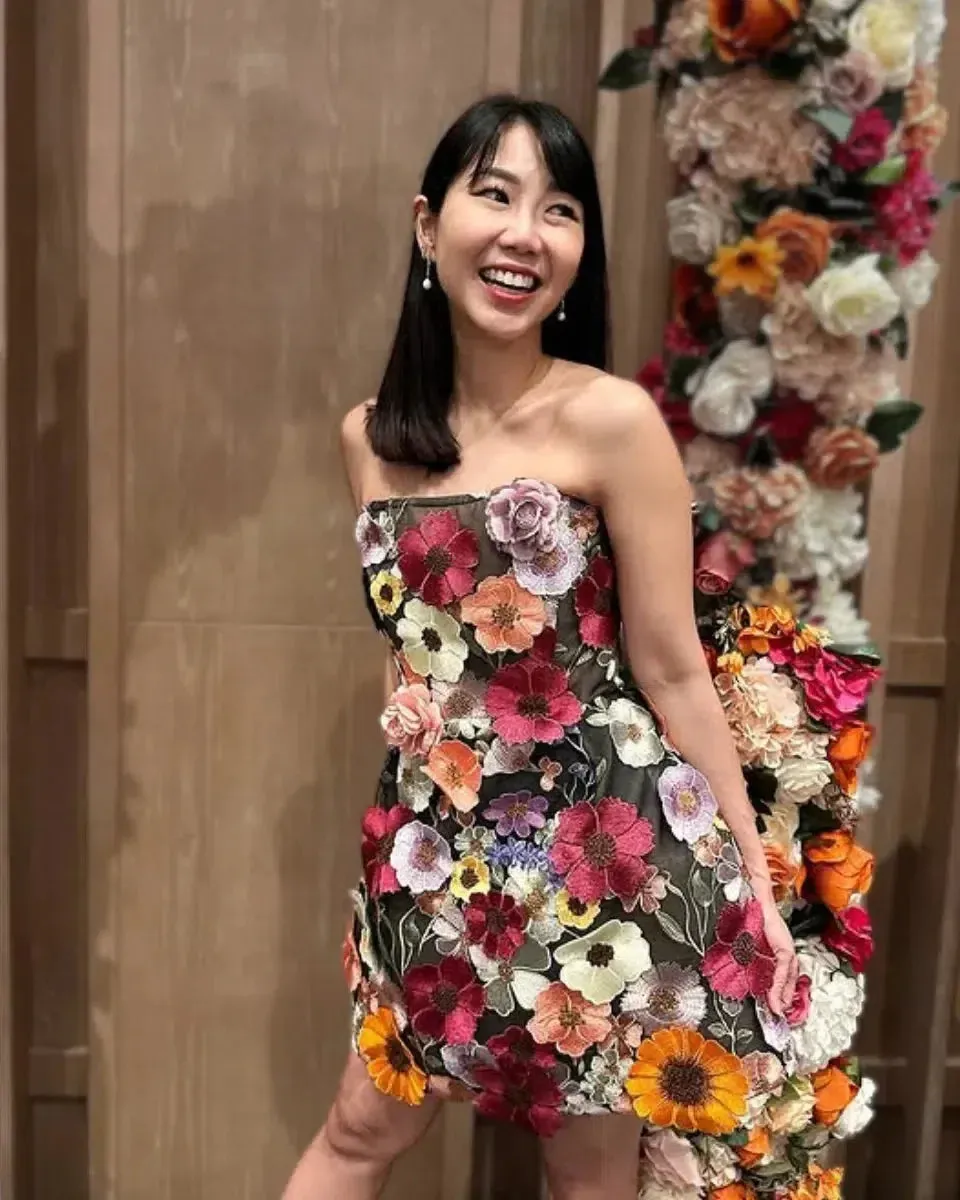 Josianne – Strapless floral – Mini dress