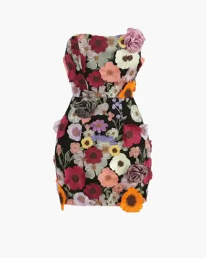 Josianne – Strapless floral – Mini dress