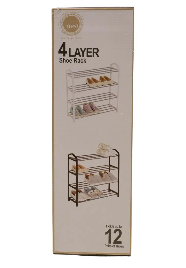 Landmark Layer Shoe Rack Tube Type Black