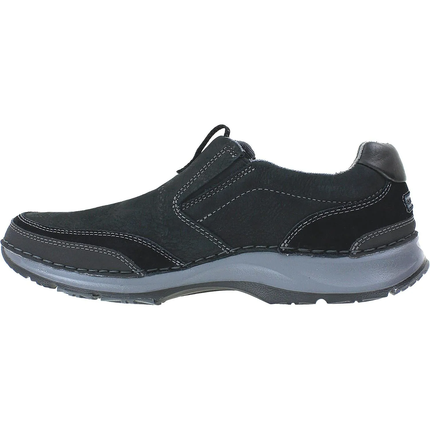 Men's Rockport RocSports Lite Five Slip-On Black Leather