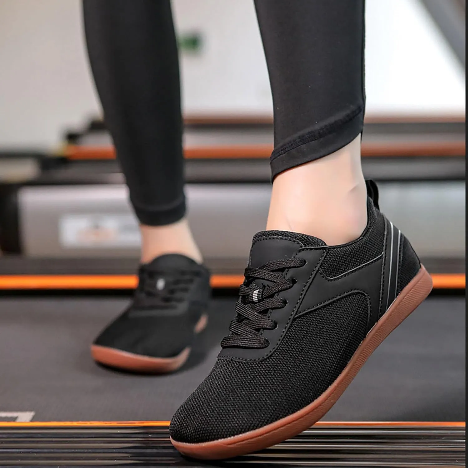 Non Slip Work Shoes Women Mesh Breathable Slip On Shoes Casual Brown Sneakers Women's Tennis Walking Lightweight Waterproof Tennis Shoe Trainers Shoe