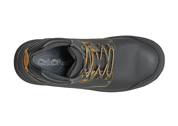 Orthofeet Men Granite Work Boots - Black