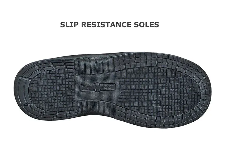 Orthofeet Men Granite Work Boots - Black
