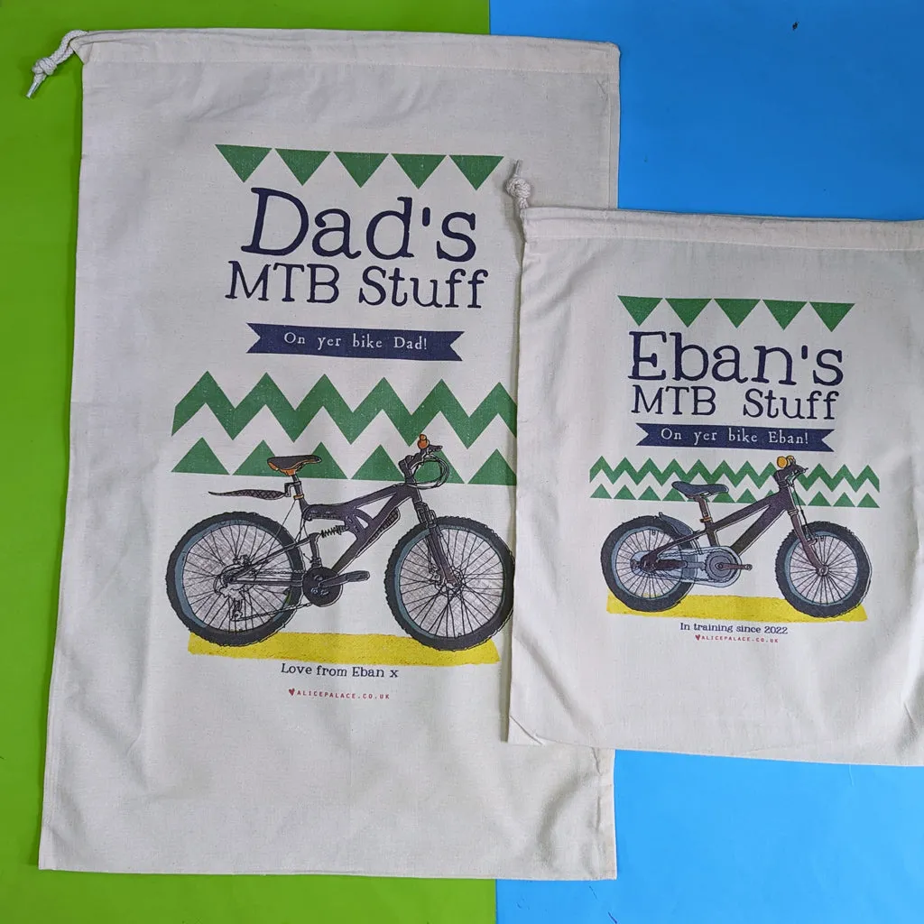 Personalised 'On Yer Bike' Cycling Storage Bag