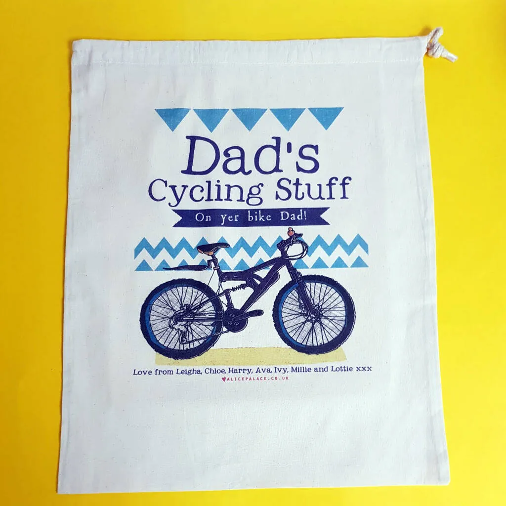 Personalised 'On Yer Bike' Cycling Storage Bag
