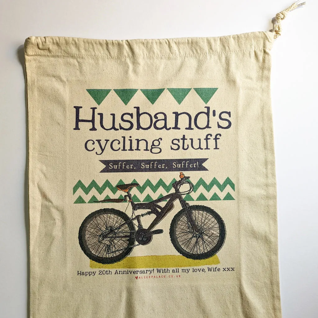 Personalised 'On Yer Bike' Cycling Storage Bag
