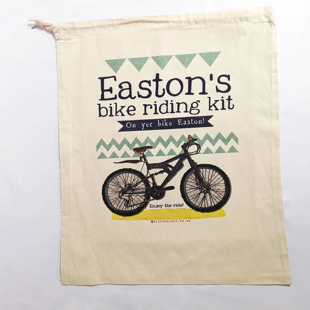 Personalised 'On Yer Bike' Cycling Storage Bag