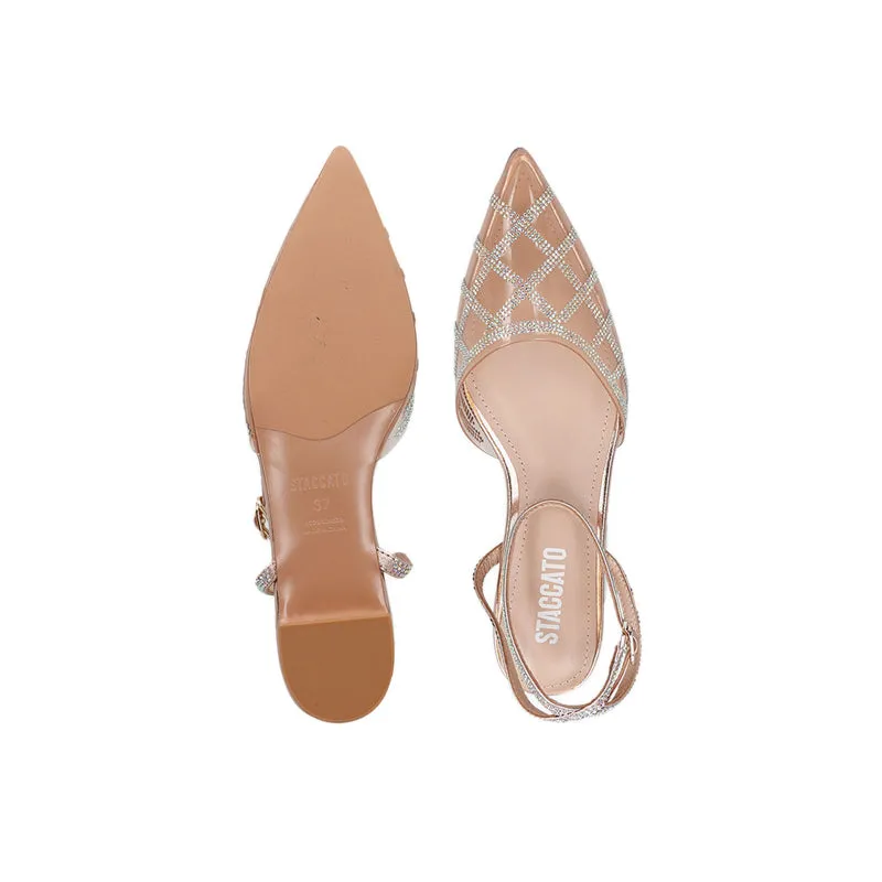 R6539-CH0 Women's Flats - Champagne