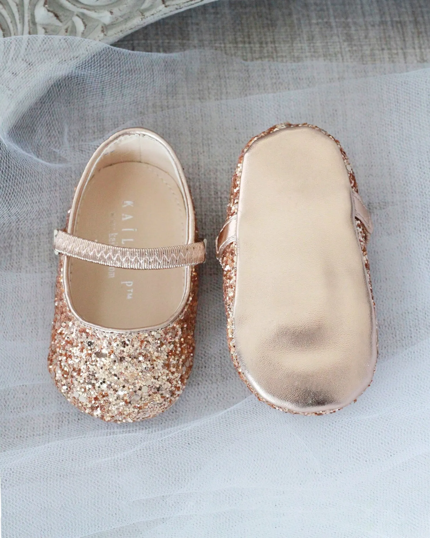 Rock Glitter Mary Jane Flats