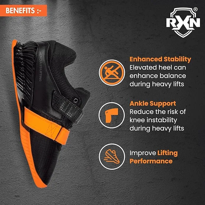 RXN Hercules Weightlifting Shoes for Men and Women - (WLS-4)