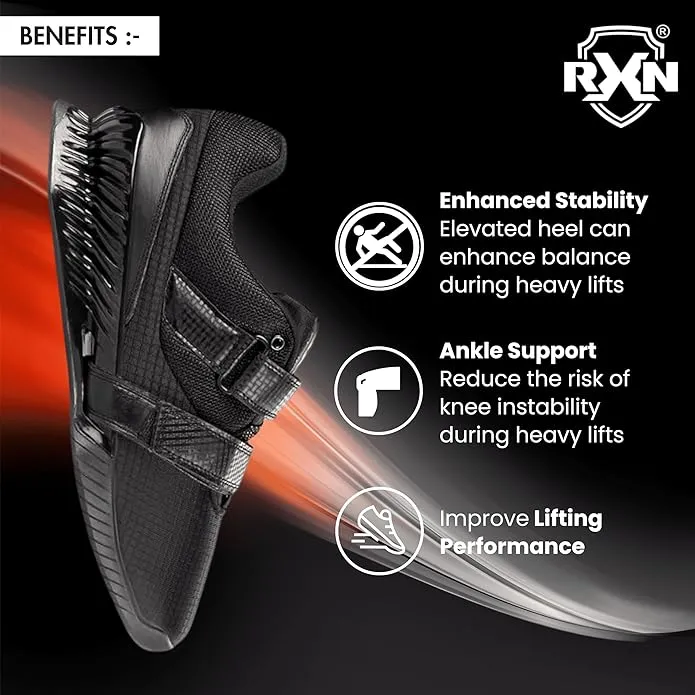 RXN Hercules Weightlifting Shoes for Men and Women - (WLS-4)