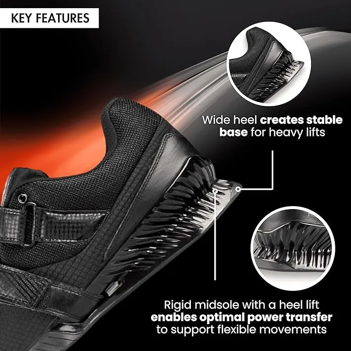 RXN Hercules Weightlifting Shoes for Men and Women - (WLS-4)