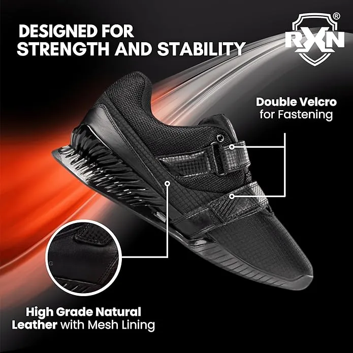 RXN Hercules Weightlifting Shoes for Men and Women - (WLS-4)