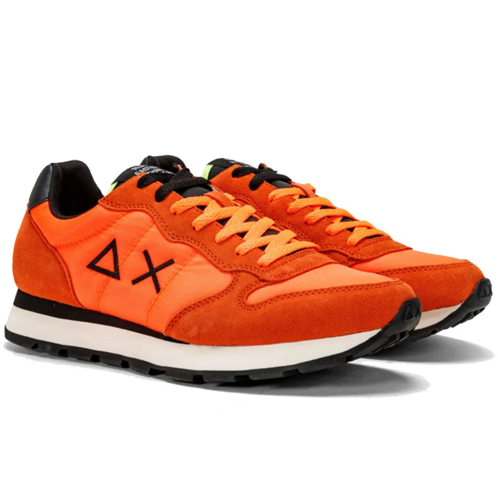 Scarpe Uomo Sun68 Sneakers Tom Solid Nylon Arancione Fluo - Z32101