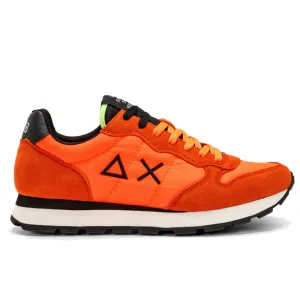 Scarpe Uomo Sun68 Sneakers Tom Solid Nylon Arancione Fluo - Z32101