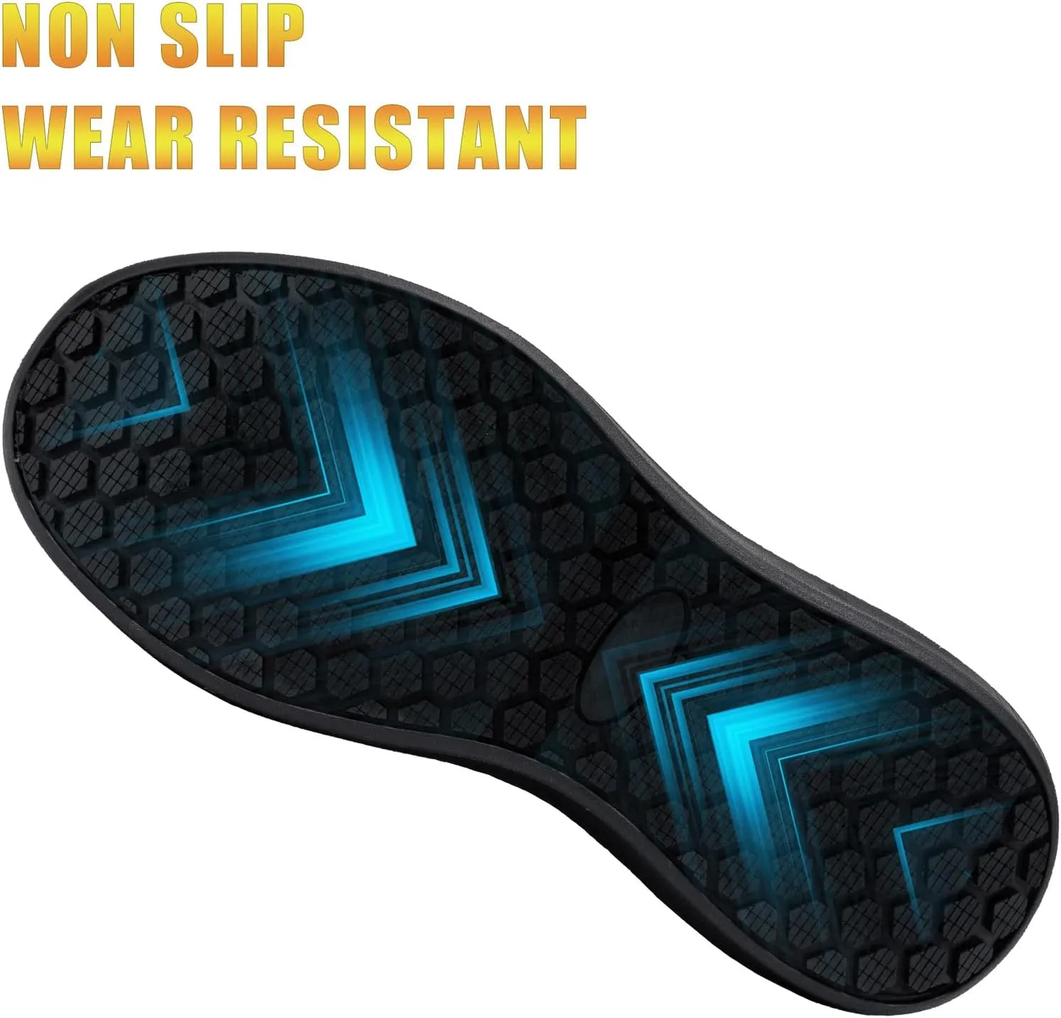Slip Resistant Slip On Sneakers for Men Non Slip Work Shoes Food Service Lightweight Walking Shoes Kitchen Restaurant Zapatos de Trabajo para Hombres, Black507