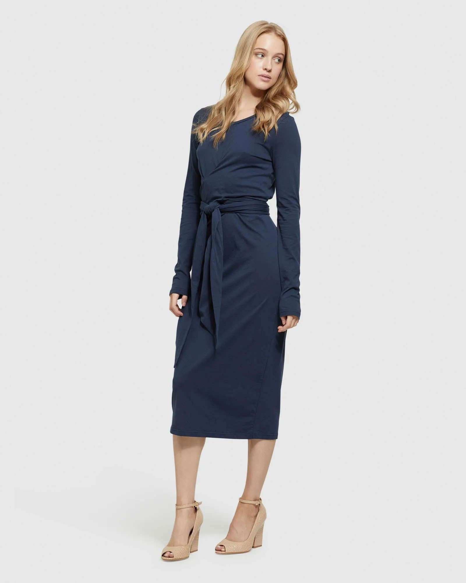 Tess Front Tie Jersey Dress