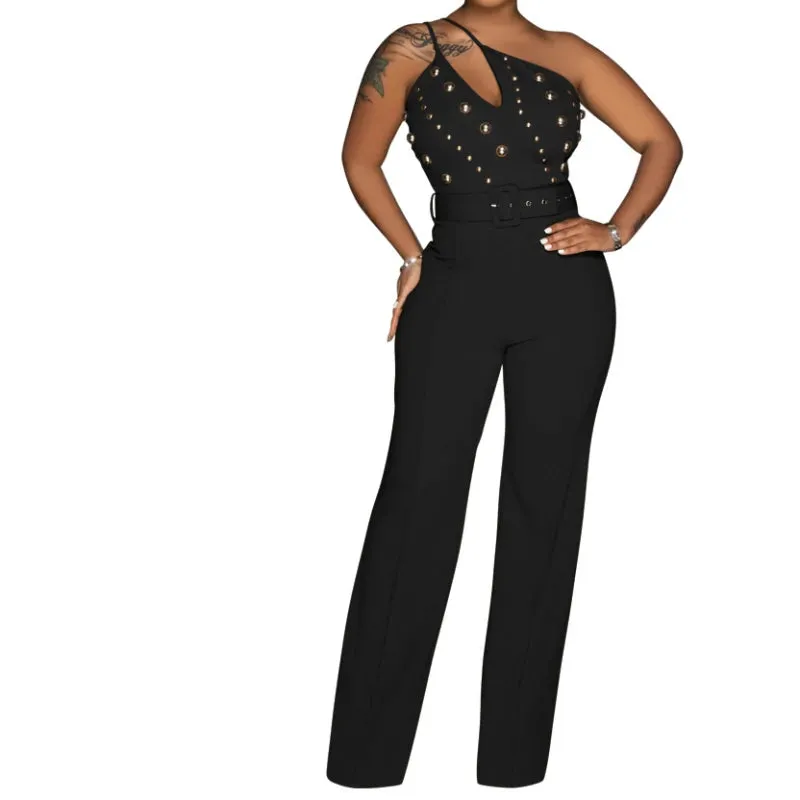Wide Leg Long Pant Jumpsuit