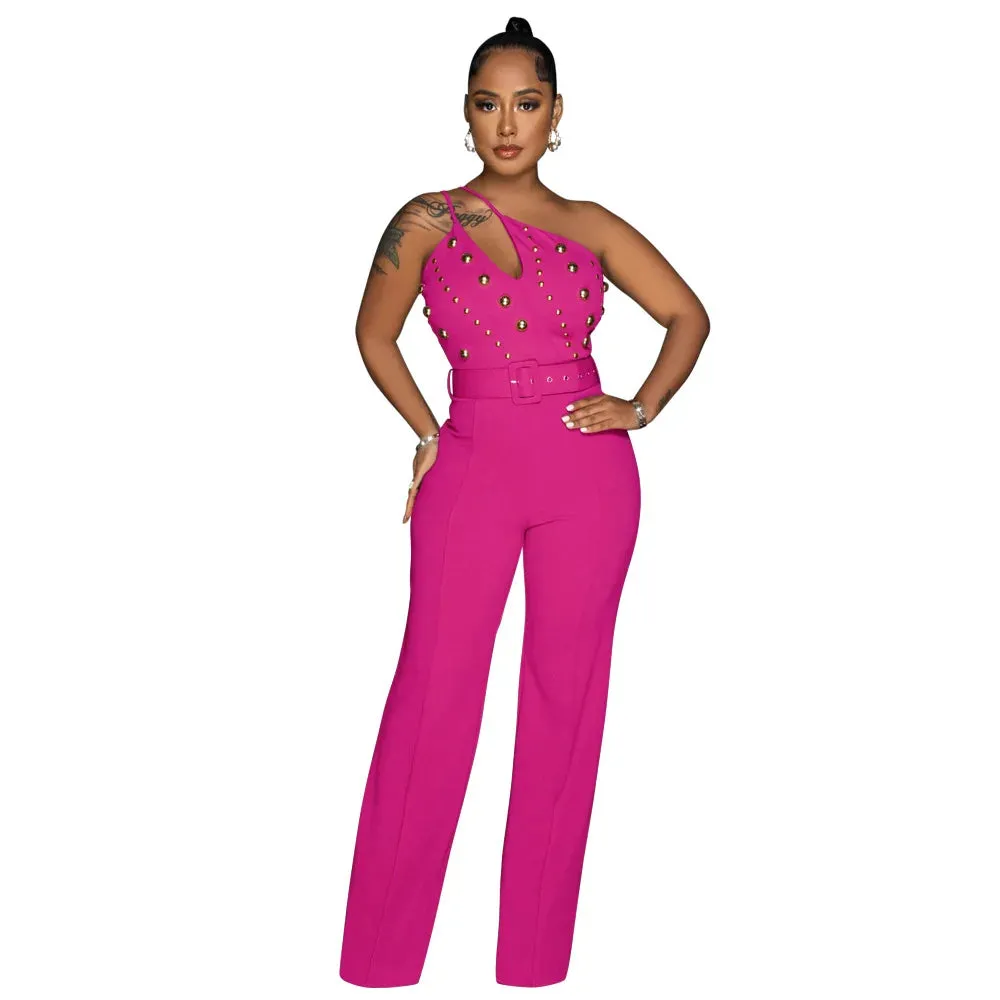 Wide Leg Long Pant Jumpsuit