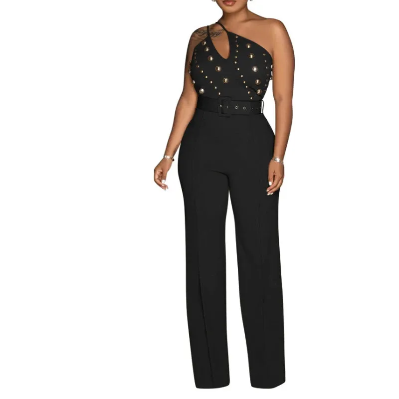 Wide Leg Long Pant Jumpsuit