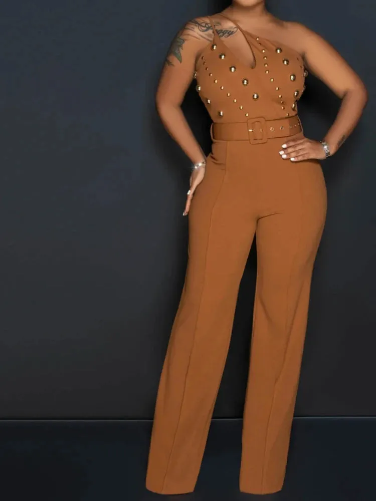 Wide Leg Long Pant Jumpsuit